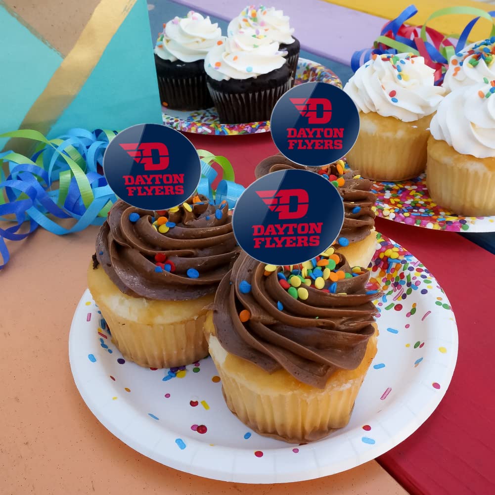 University Of Dayton Secondary Cupcake Picks Toppers Decoration Set Of 6