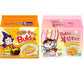 Buldak Chicken Stir Fried Ramen, Cream Carbonara, Quattro Cheese (Variety 10 Pack)