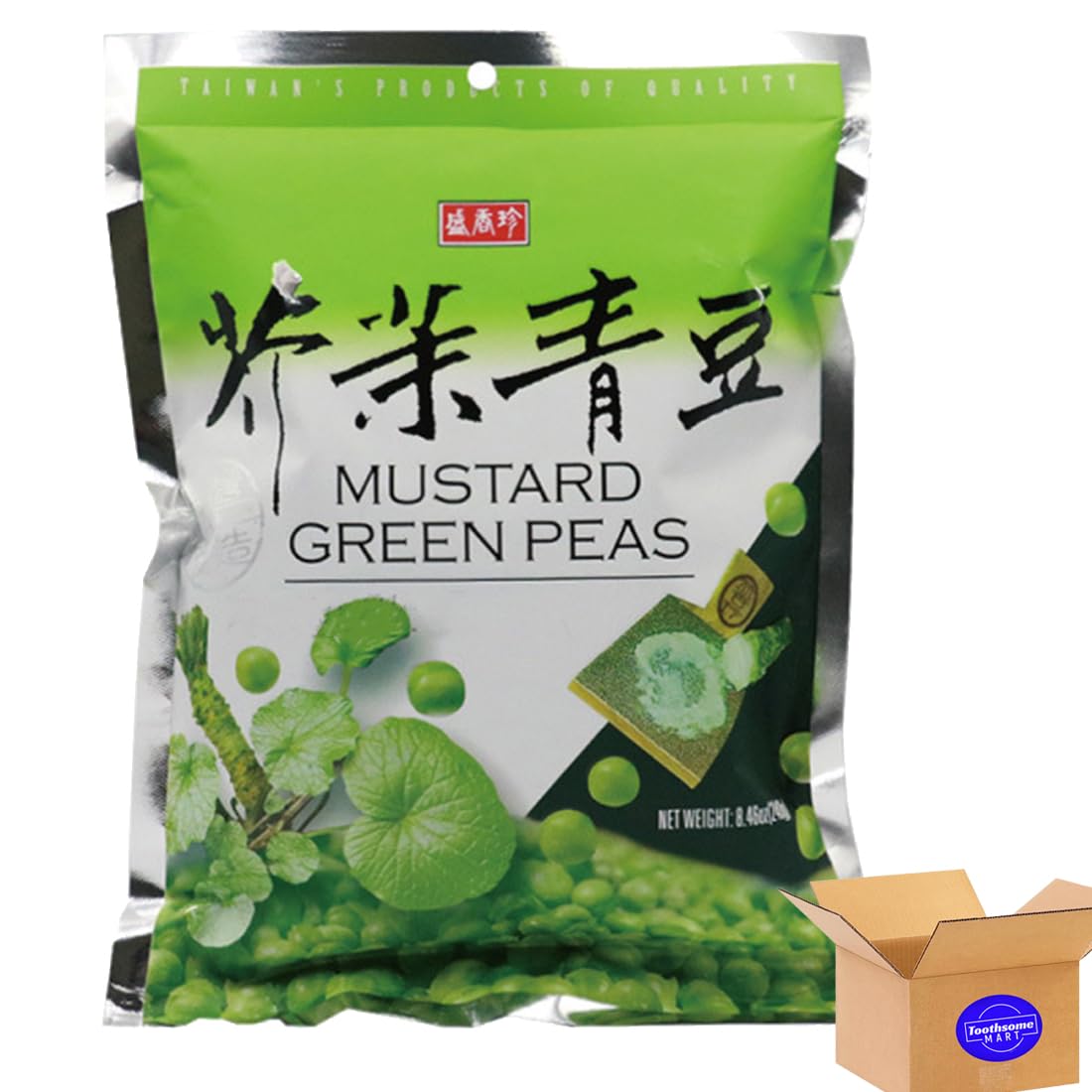 Mustard Flavor Green Peas 240g/8.46oz pack of 1