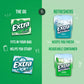 Extra Chewing Gum Bulk Assortment, Sugar Free, Spearmint & Polar Ice, 15 Sticks, 14 Piece Assortment, Green, Model TS0417-A700ML-M