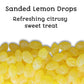 Lemon Drops Old Fashioned Sanded Hard Candy - 3 lb Resealable Bag - Ideal for Making Flavor-Infused Syrups, Candy Crumble Toppin