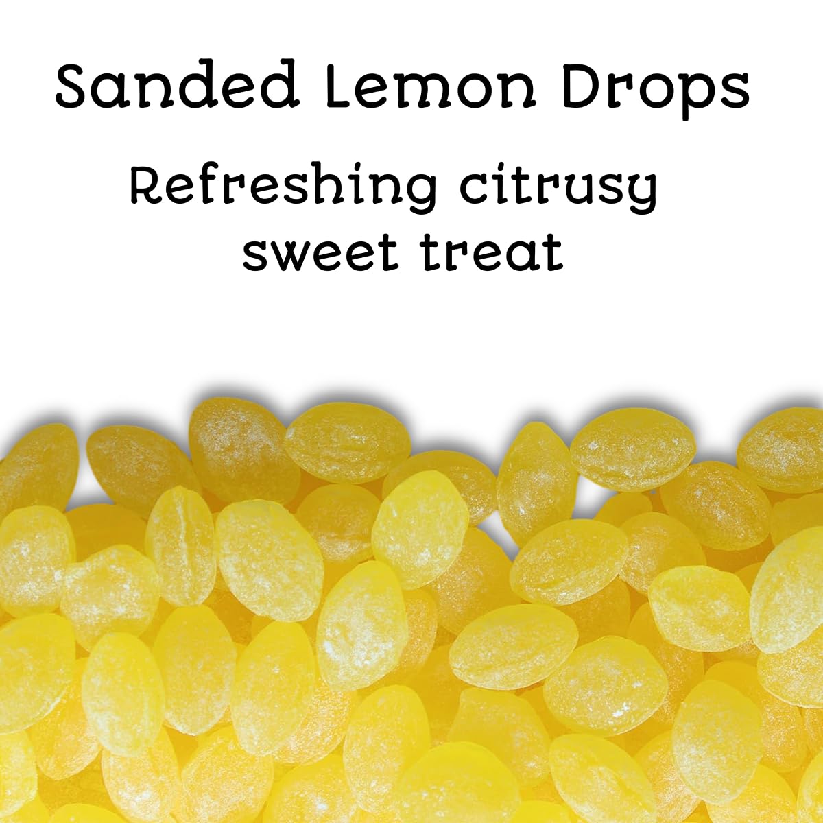 Lemon Drops Old Fashioned Sanded Hard Candy - 3 lb Resealable Bag - Ideal for Making Flavor-Infused Syrups, Candy Crumble Toppin