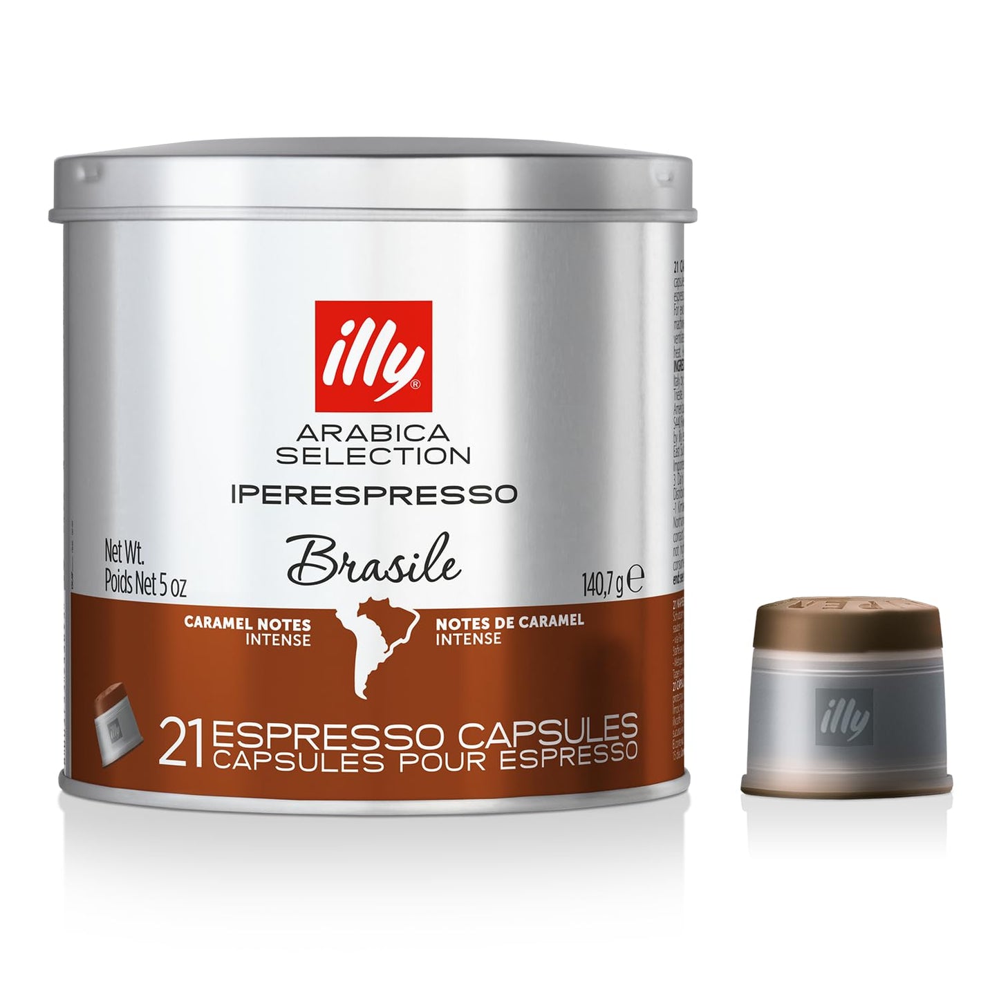 illy Coffee iperEspresso Capsules - Brasile Single Origin Bold Roast - 21 Count