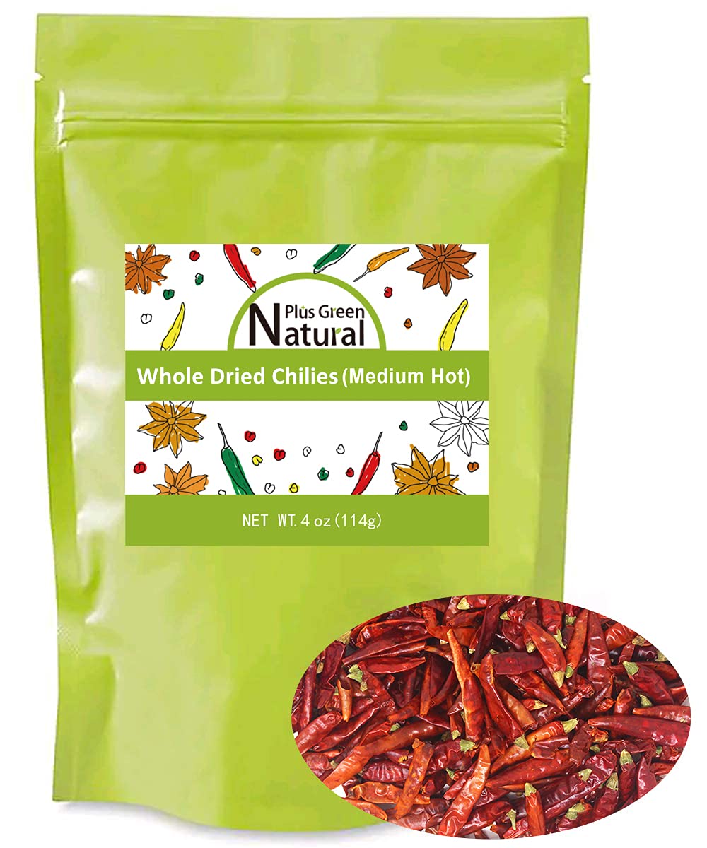 Npg Sichuan Red Chili Peppers 4 Ounces, Medium Hot, Premium Szechuan Dried Red Chilies For Chili Oil, Paste, And Sauce, Used In Mexican, Chinese, Thai Dishes