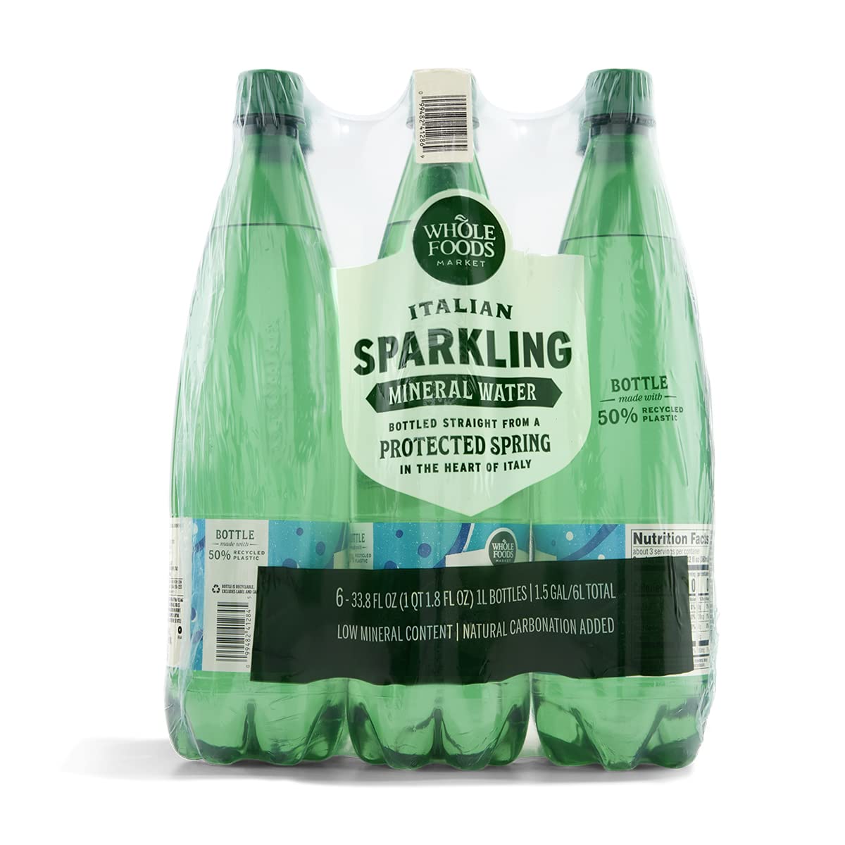 Whole Foods Market  Italian Sparkling Mineral Water 6 Pack  33.8 Fl Oz