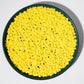 NIPEOR Rainbow Sprinkles Yellow Confetti Sprinkles 3.53oz/100gEdible Sprinkle Topping Confetti Sprinkles, Round Sprinkles for Ca
