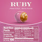 Squirrel Brand Ruby Cacao Pretzel Rounds, 30Oz Resealable Jar, Sweet & Salty Crunchy Snack, Gourmet Ruby Couverture Pretzel Ball  , Enhanced Gift Idea, Holiday & Party Snack, Indulgent Artisan Ruby