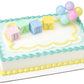 Decopac B-A-B-Y Blocks Decoset Cake Decoration Blue, Pink, Yellow, Approximately 5'' High