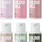 Colour Mill Botanical Oil-Based Food Coloring, 20 Milliliters Each Of 6 Colors: Dusk, Latte, Lilac, Olive, Rose & Sage, 120.0 Gr