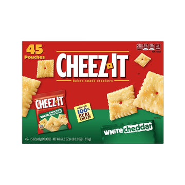 Cheez-It Baked Snack Cheese Crackers, Original, Single Serve, 1 Oz Bags (30 Count)