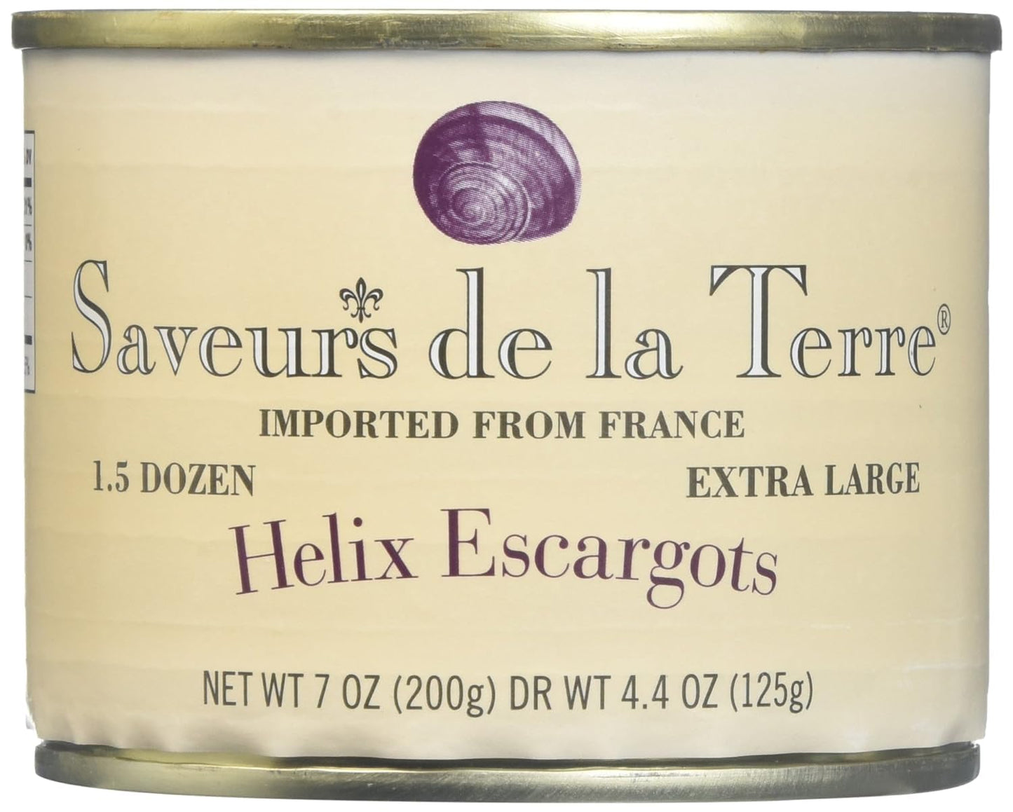 Saveurs de la Terre Helix Escargots - 7oz - 12 Pack - Imported from France - XL Size
