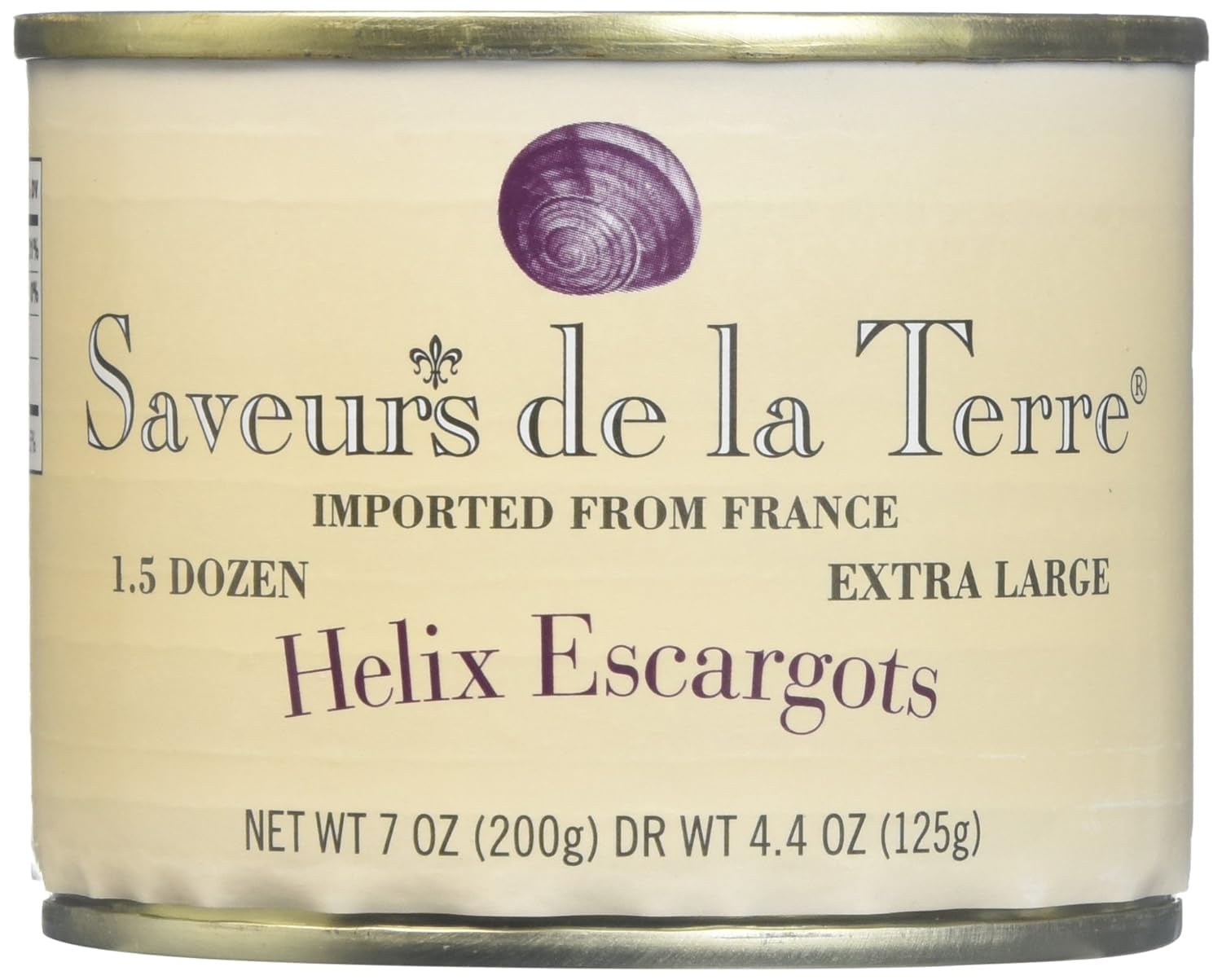 Saveurs de la Terre Helix Escargots - 7oz - 12 Pack - Imported from France - XL Size