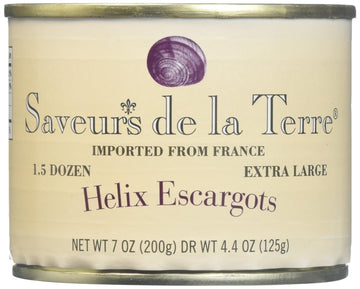 Saveurs de la Terre Helix Escargots - 7oz - 12 Pack - Imported from France - XL Size