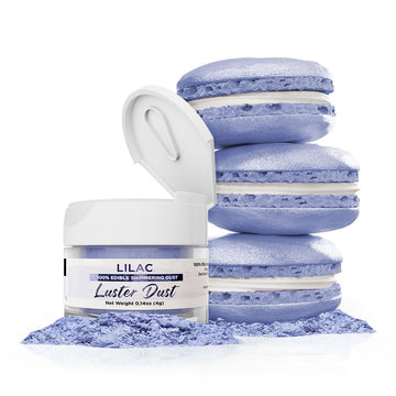 Luster Dust - Lilac Purple (4g 1x Jar) | Edible Vegan Dust & Paint for Cake Decorating, Ice Cream, Desserts, Cocktails and Bever
