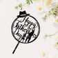 Keoysek Black Acrylic Dad Happy Birthday Cake Topper Father'S Day Birthday Party Decorations Supplies Decorations