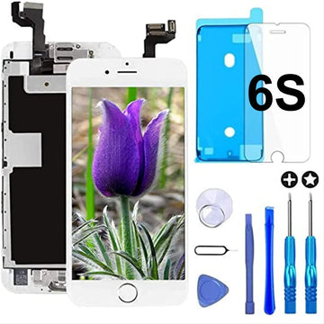 Brinonac For Iphone 6S Screen Replacement White Touch Display Lcd Digitizer Full Assembly With Complete Repair Tools And Screen