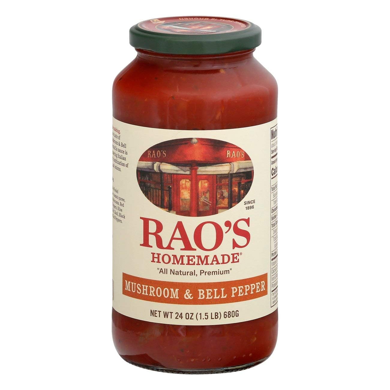 Rao's Homemade All Natural Garden Vegetable Sauce, 24 oz (6 Pack)