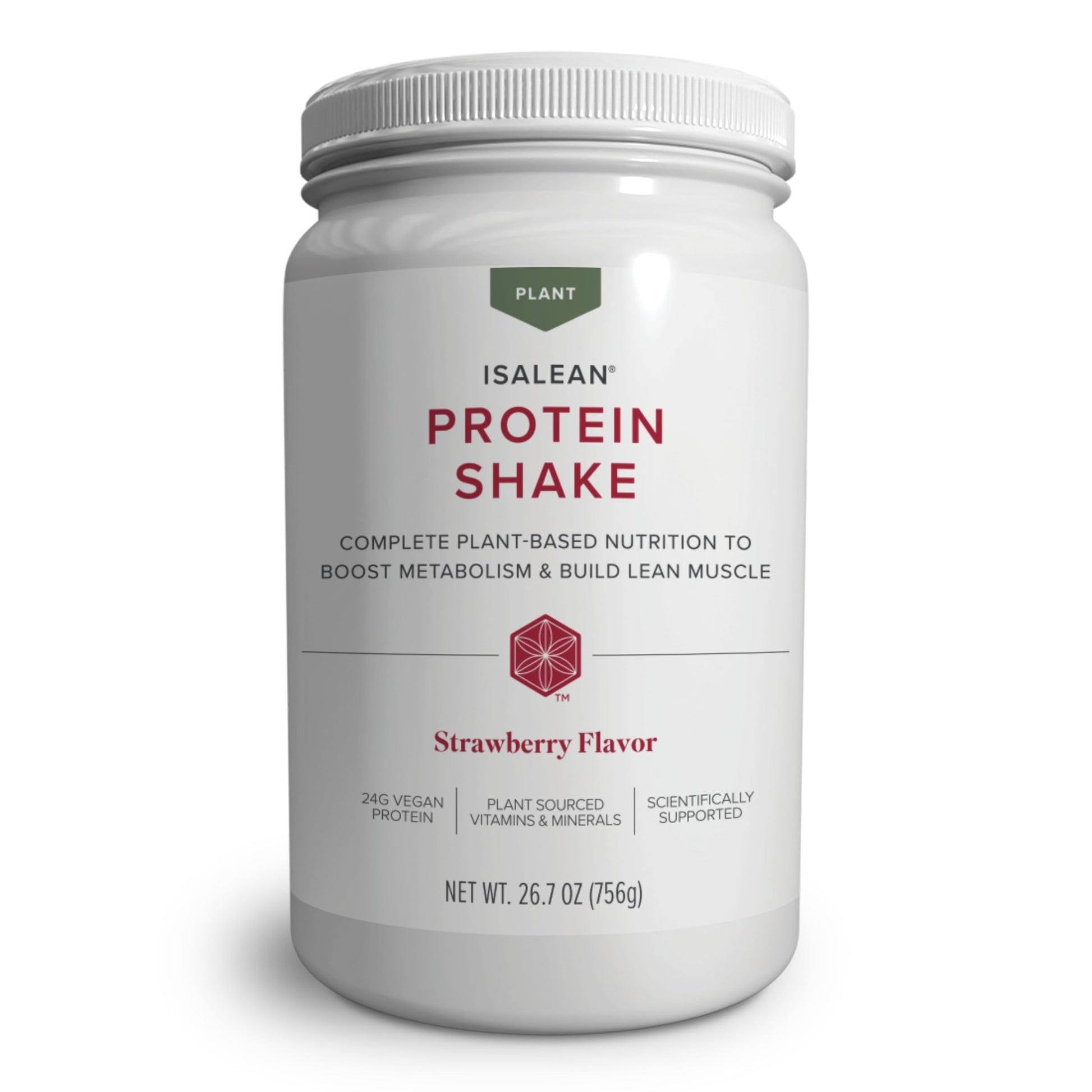 Isagenix Plant-Based IsaLean Protein Shake - Energy Powder with Whole-Food Sourced Vitamins - Supports Lean Muscle Growth & Heal