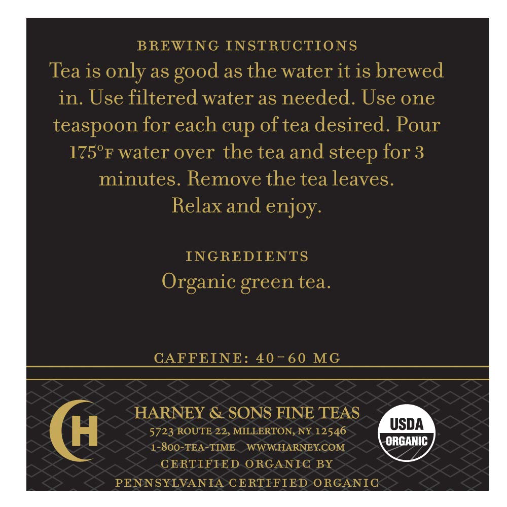 Harney & Sons Organic Gunpowder Green, Loose Leaf 8 Ounce Tin