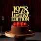 Limited Edition 1978 Cake Topper 47Th Birthday Happy Birthday Cake Topper Men And Women Cheer 47Years Old Handmade Golden Glitte