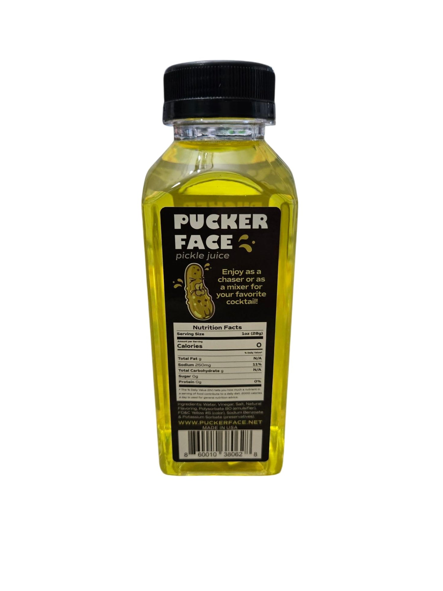 Pucker Face Pickle Juice, Original, 12 Pack Caddie, Workout Recovery and Cramp Relief Drink