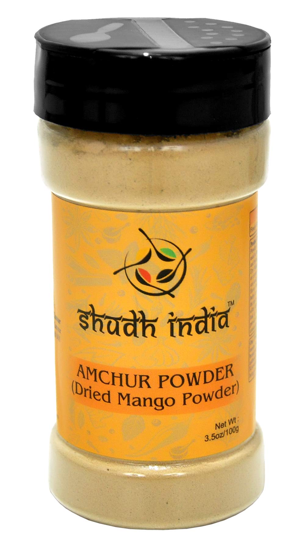 Shudh India Amchur (Mango) Ground Powder Spice ~ All Natural | Salt-Free | Vegan | No Colors | Gluten Friendly | NON-GMO | India