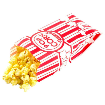 Carnival King Ckpcb Popcorn Bags, 1000 Count (Pack Of 1), Red And White