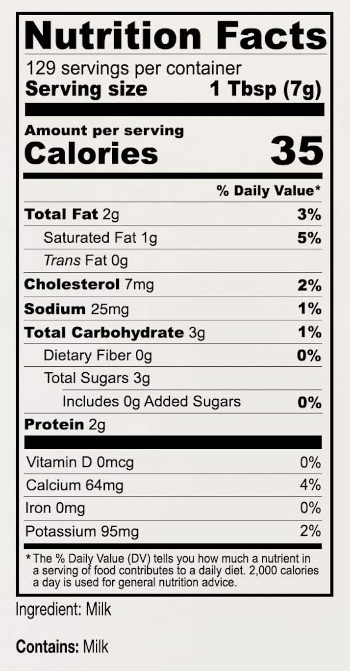 Anthonys Whole Milk Powder  2 lb  Gluten Free  Non GMO  Made in USA