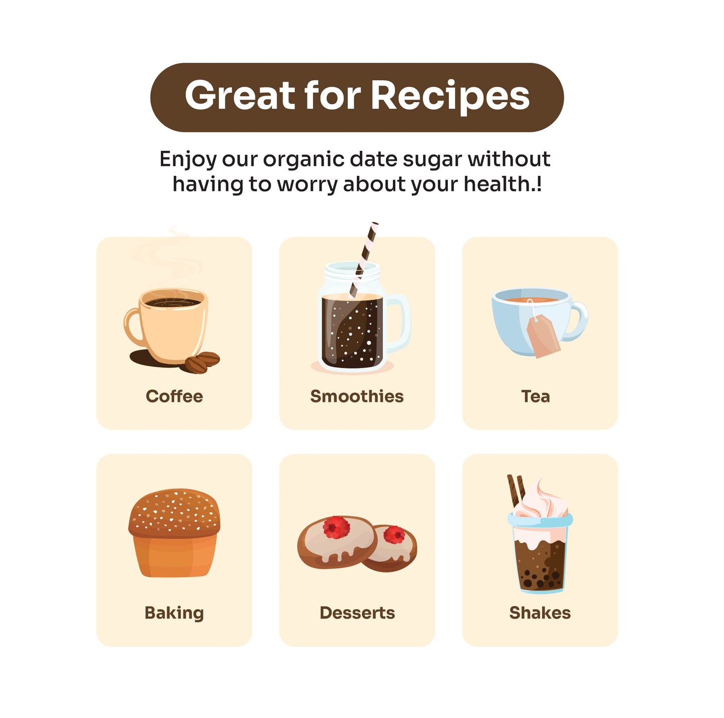 Organic Date Sugar - Sugar Substitute from Kartago, 1lb Single Pack