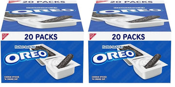 Handi-Snacks OREO Cookie Sticks N Creme Dip Snack Packs, 20 Snack Packs (Pack of 2)
