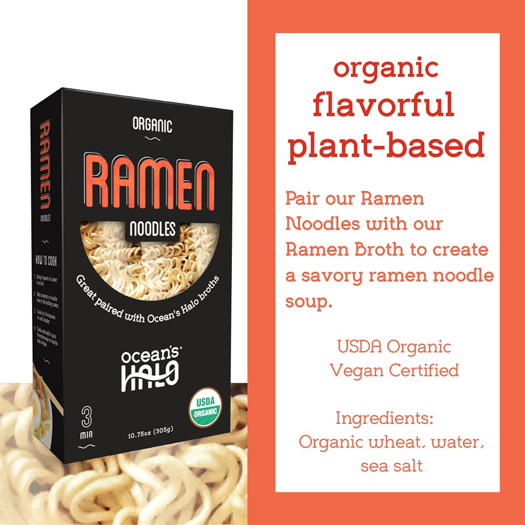 Ocean'S Halo, 5 Pack Organic Ramen Noodles, Vegan, Usda Organic