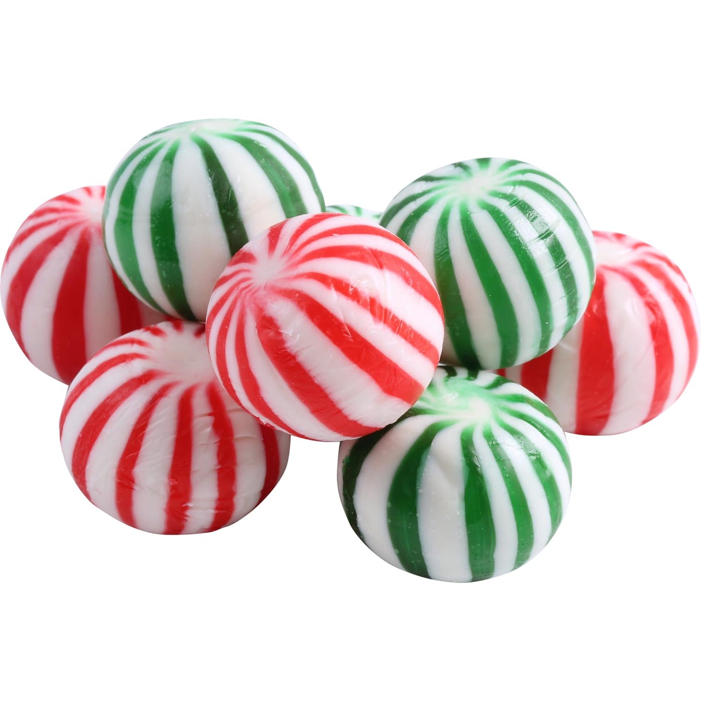 Jumbo Mint Balls -5 Pounds - Big Bulk Spearmint & Peppermint Hard Candies - Mint Bulk Candies - Individually Wrapped Bulk Mints
