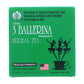 3 Ballerina Natural Green Leaf Diet Tea, Caffeine Free, Regular Strength, 30 Bags, Pack of 3