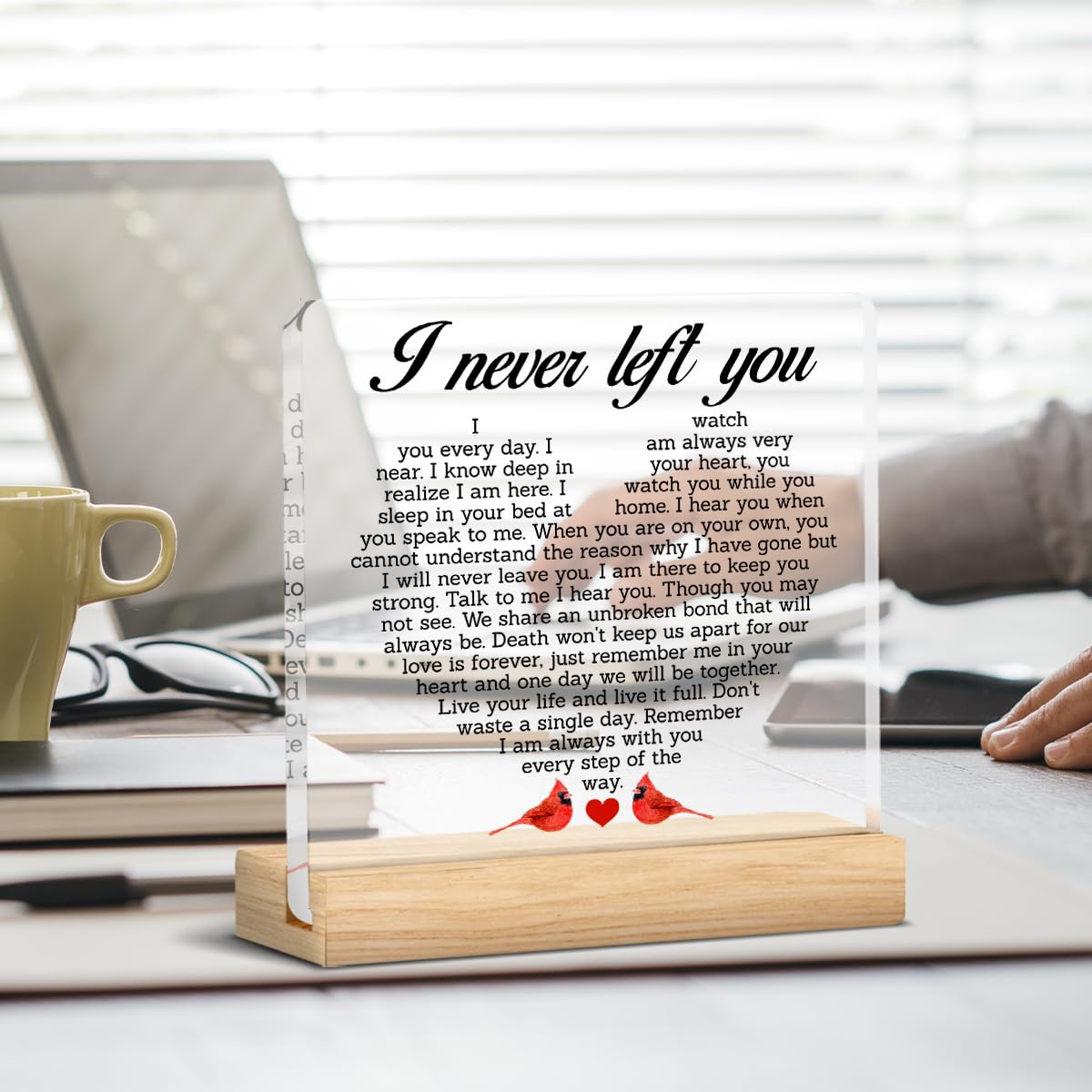 Memorial Gifts Sympathy Gifts For Loss Of Loved One, I Never Left You Bereavement Gift Ideas Condolence Grieving Gift With Remem
