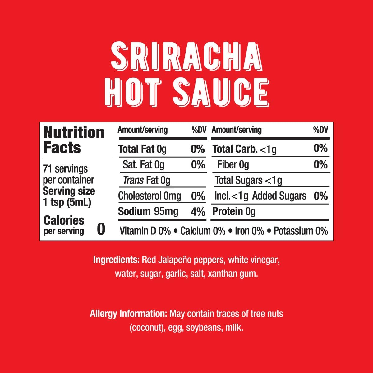 Melindas Sriracha Hot Sauce - Classic, Gourmet Sriracha Sauce Made With Fermented Red Jalapeos & Garlic - Keto, Kosher, Vegan, N