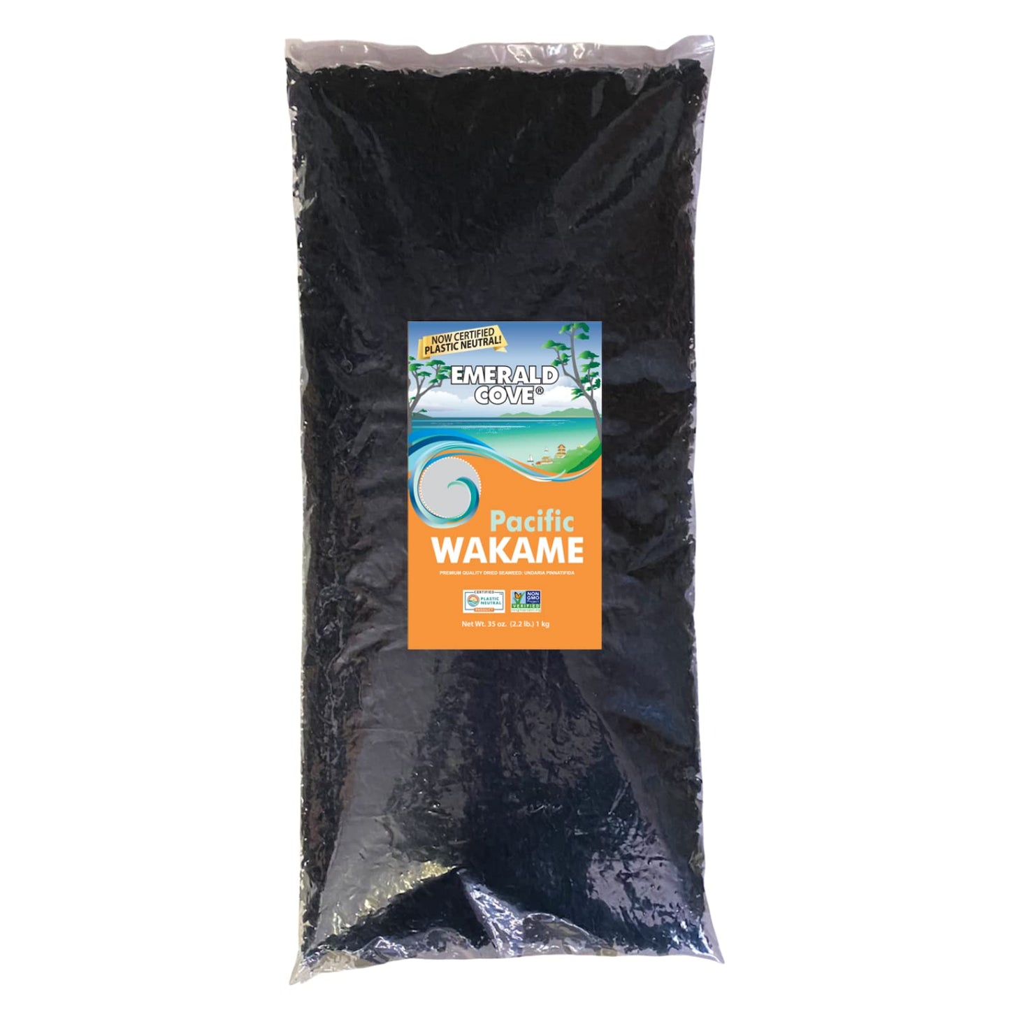 EMERALD COVE Dried Seaweed, Wakame, 35 Ounce (2.18 Pound), Green, Ready-to-Use