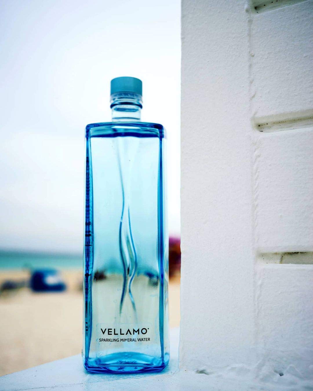 Vellamo Sparkling Natural Mineral Water - Pack of 12 Glass Bottles - 750 ml (25.4 Fl Oz)