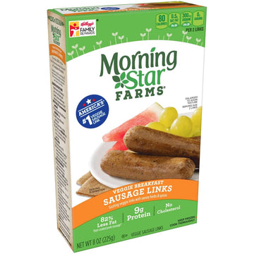 Ready Set Gourmet Morningstar Farms Veggie Sausage Links - Plant Based - 9g Protein - 6 Pack (8 oz Each) - Frozen
