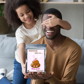 Happy Poop Emoji Bunny Snack Blend Spicy Gourmet Trail Mix Easter Basket Filler Candy Alternative Funny Food Gift for Women