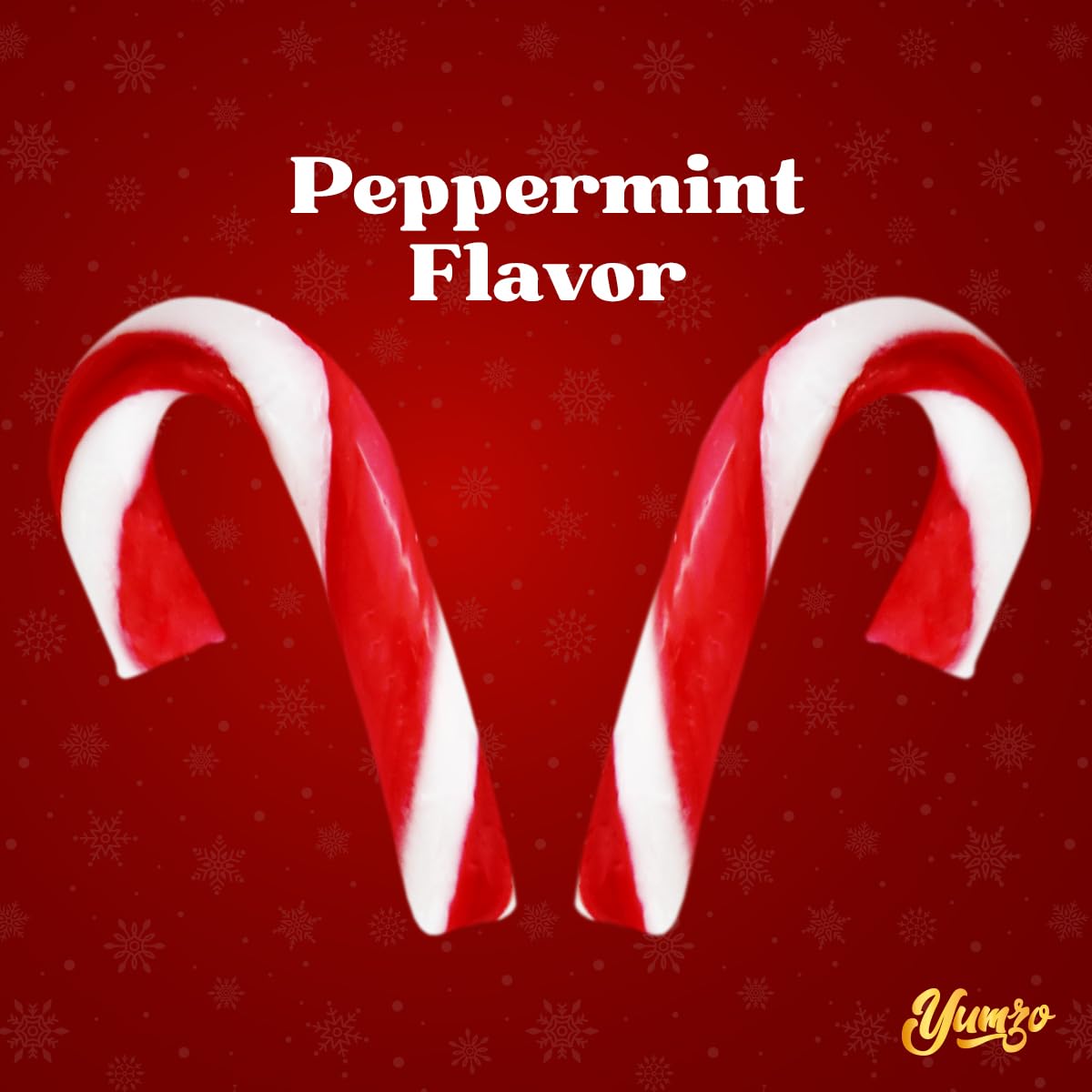 Yumzo Christmas Mini Candy Canes, Classic Red & White Peppermint Flavor, Individually Wrapped, 25 Count