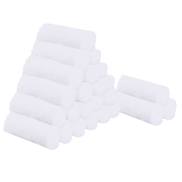 Sunny Zzzzz 24 Pack Kitchen Dishcloths (White, 10 X 10 Inch) - Does Not Shed Fluff - No Odor Reusable Dish Towels, Premium Dish 