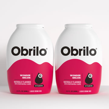 Obrilo Water Enhancer Liquid Flavoring Drops, Zero Sugar, Naturally Flavored, 2 Fl Oz (Pack of 2), Wonder Melon