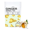 Tztzbom Ginger Tea Bags - 100% Pure Ginger Root & Lemon Peel & Liquorice Root - Soothing & Spicy Blend Natural Herbal Tea (20 Te