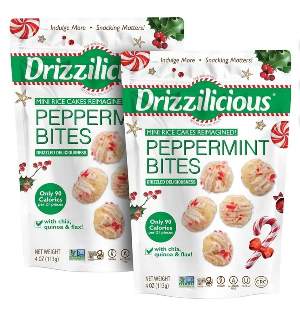 Drizzilicious Peppermint Bites Mini Rice Cakes