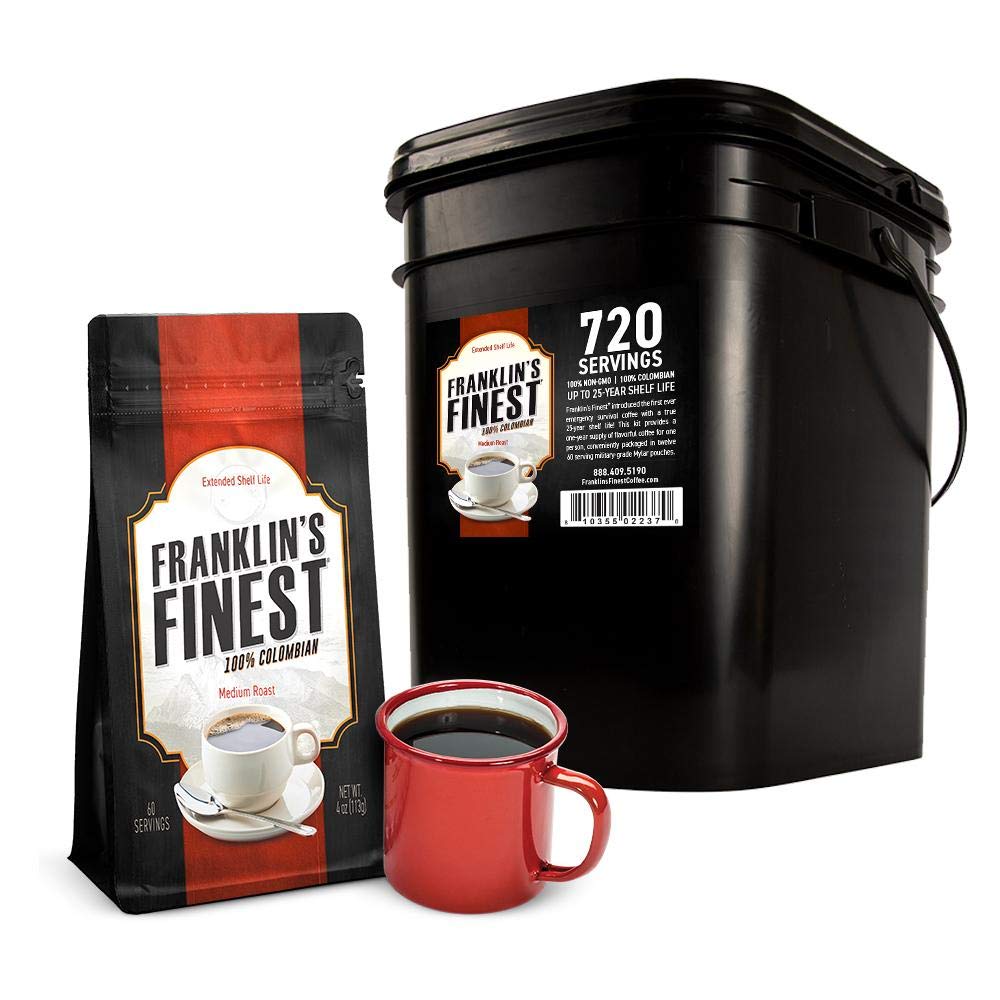 Franklins Finest Survival Coffee 720-Servings by Patriot Pantry