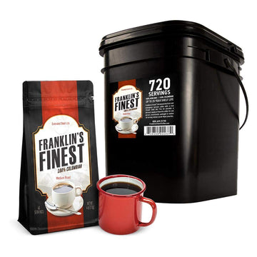 Franklins Finest Survival Coffee 720-Servings by Patriot Pantry