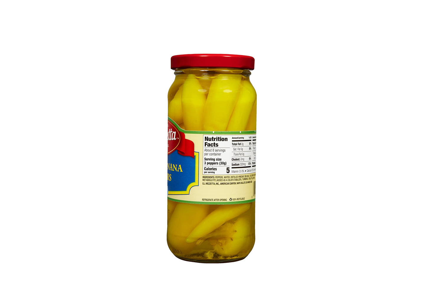 Mezzetta Sweet Banana Peppers - Sweet & Crunchy Peperoncini Alternative for Hamburgers, Hot Dogs, Sandwiches - Perfect for Boost