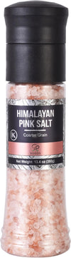 Soeos Salt Grinder Set  Himalayan Pink Salt  Coarse Grain  Salt for Grinder Refill  13.4 Oz (380g)  Refillable Plastic Bottle  Rock Salt  Kosher Salt Set (Pack of 1)