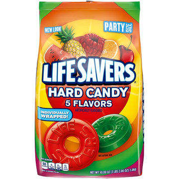Life Savers 5 Flavors Hard Candy 50-Ounce Party Size Bag
