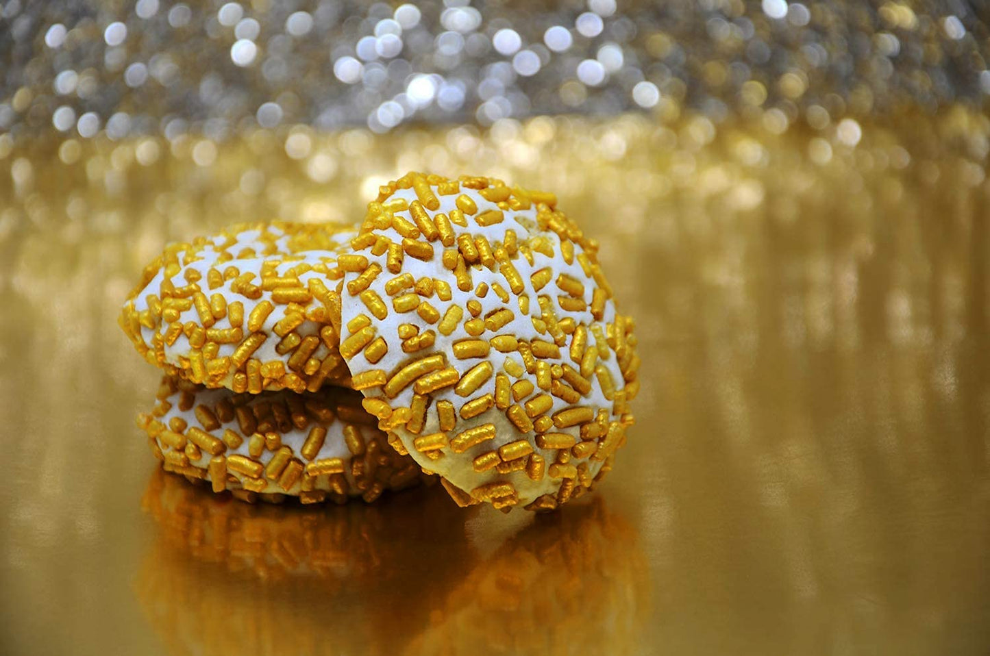 Mystic Sprinkles Sparkling Gold Jimmies 3.2Oz Bottle